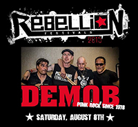 Demob - Rebellion Festival, Blackpool 8.8.15